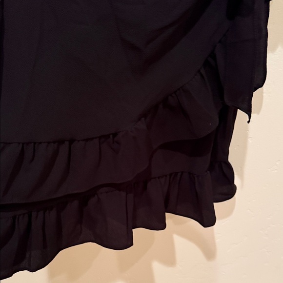 Amazon Black Ruffle Mini Dress - Picture 6 of 9